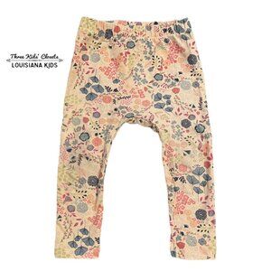 Emerald August Handmade 18-24m Floral Leggings
